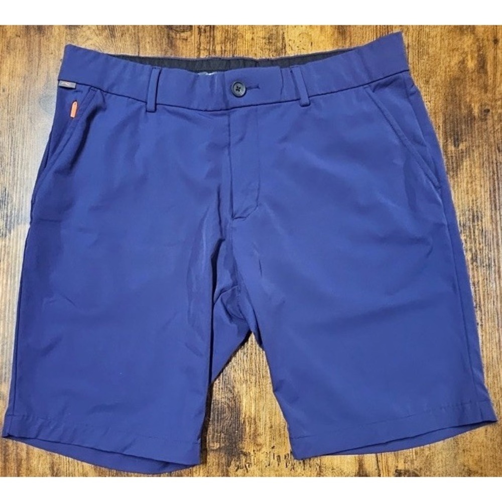 KJUS Shorts Men's 36 Performance Stretch Regular Fit Golf Chino Athletic Blue